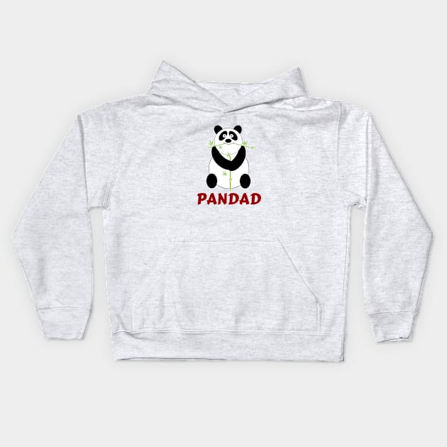 Panda Dad | Panda Pun Kids Hoodie by Allthingspunny